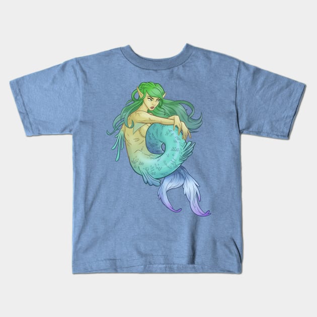 Mermaid Kids T-Shirt by jpowersart